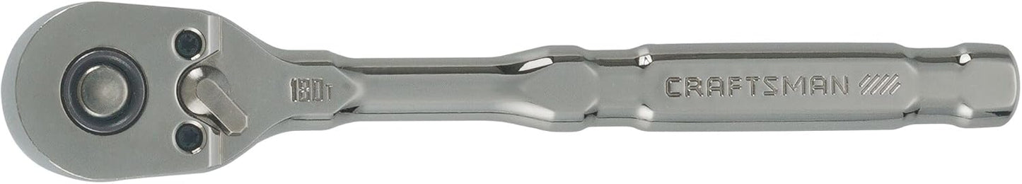 CRAFTSMAN OVERDRIVE 1/4" Drive 180T Pear Head Ratchet (CMMT82110)
