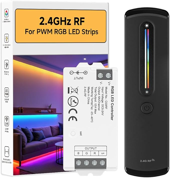 BTF-LIGHTING RC09RFB & C03RF RF 2.4GHz Wireless Tuya Controller Kit Color by BTF-LIGHTING
