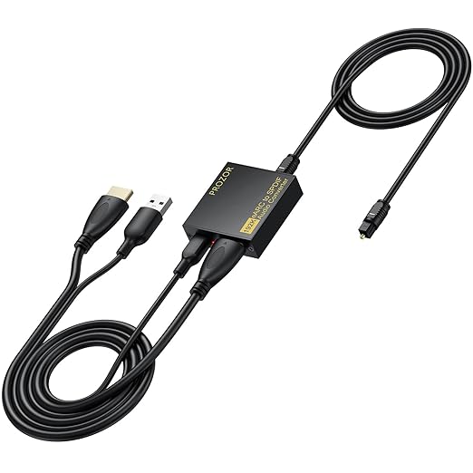 PROZOR eARC/ARC to Optical Audio Extractor, Enhanced eARC Audio Converter by PROZOR