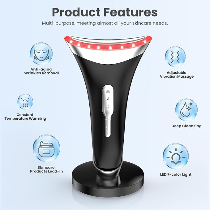 7-in-1 LED Neck Beauty Device, Facial Sculpting Tool of Face Lifting Device - Image 7
