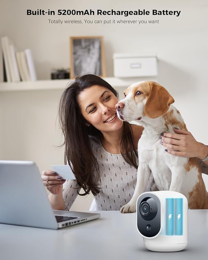 COCOCAM 2K Indoor Pan/Tilt Security Camera - Image 2