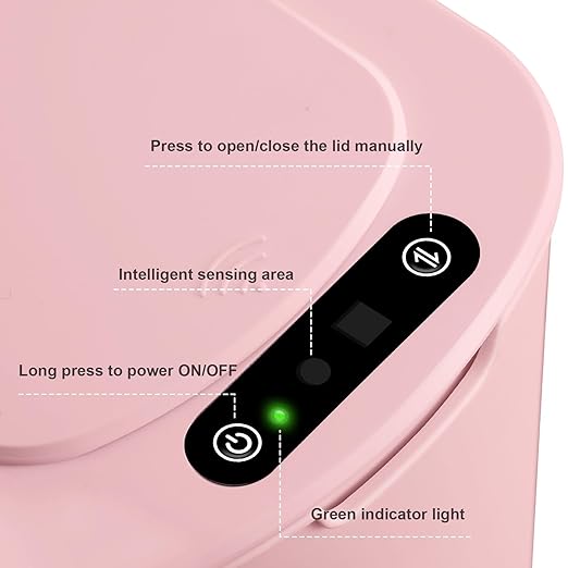 Cesun Motion Sensor Trash Can, 5 Gallon Automatic Bathroom Garbage Can - Image 5