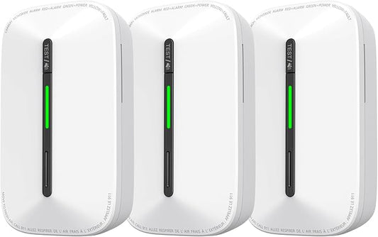 Siterlink Carbon Monoxide Detectors Plug in, 10 Year Replaceable Battery by Siterlink