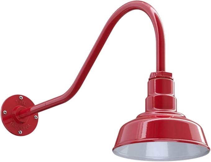 Steel Lighting Co. Hawthorne Barn Light | Outdoor Wall Mounted | 8 inch Dome | by SteelLightingCo