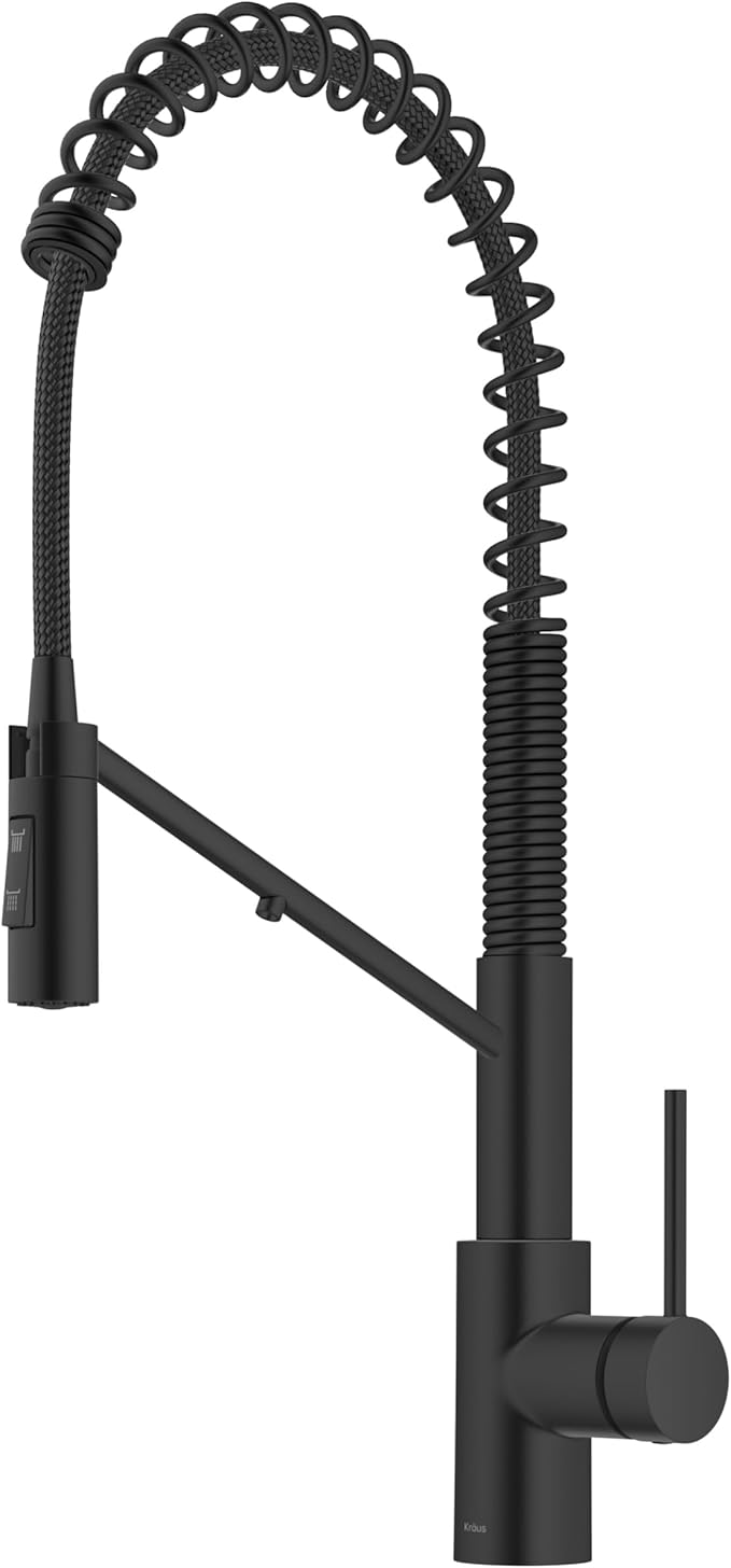 KRAUS Oletto 2-in-1 Commercial Style Pull-Down Single Handle Water Filter by KRAUS