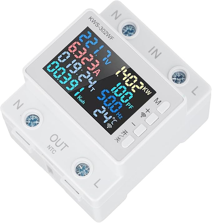 LCD Digital Energy Meter, Single Phase Energy Meter, Din Rail Electricity Usage - Image 8