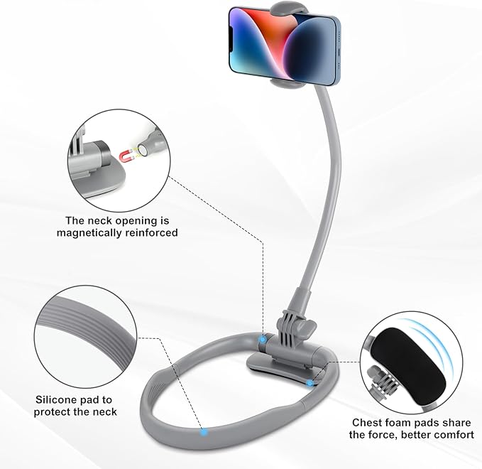 LOVFIVE Cell Phone Stand, Neck Cell Phone Holder - Image 5