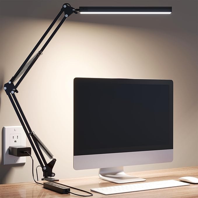 TROPICALTREE LED Desk Lamp for Home Office, Clamp-On - Image 7