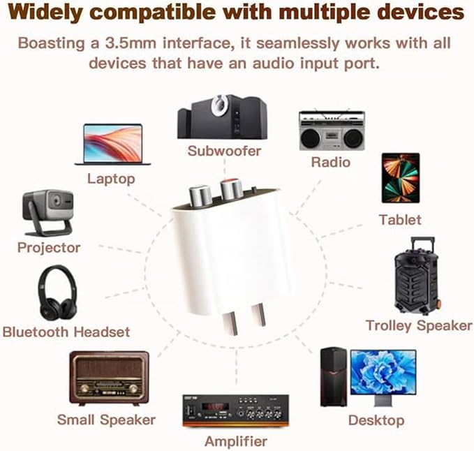 Bluetooth 5.4 Receiver – Upgrade Old Speakers to Wireless Audio, - Image 5