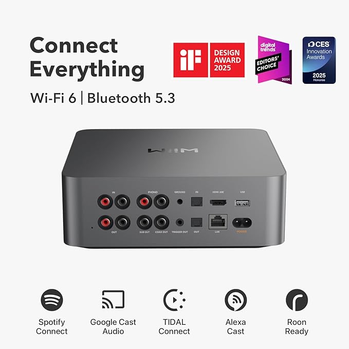 WiiM Ultra Music Streamer & Digital Preamp | 3.5" Touchscreen, Compatible - Image 2