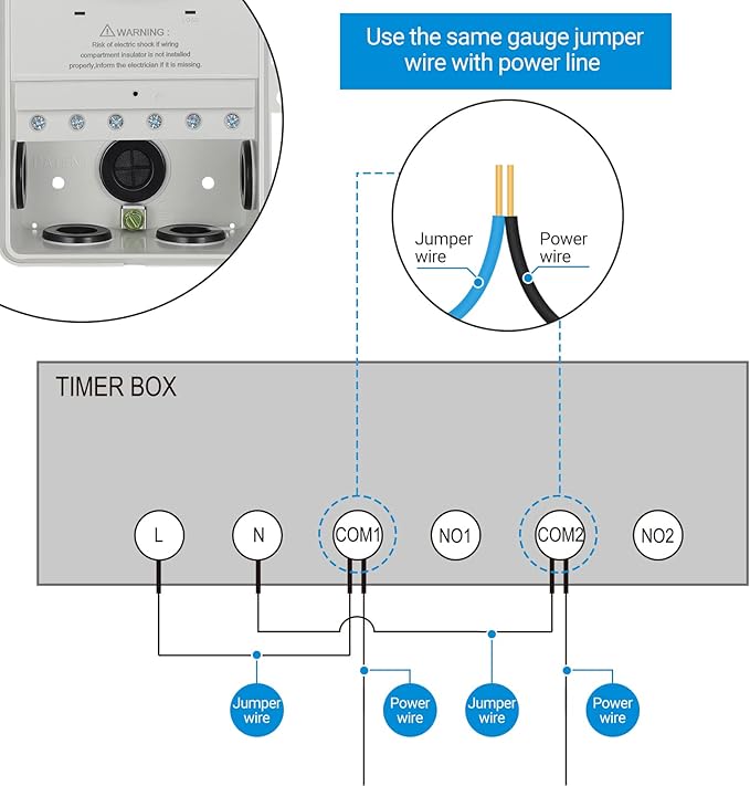 DEWENWILS Pool Timer, WiFi Timer Switch, Heavy Duty 40A 120-277 VAC 2HP - Image 5