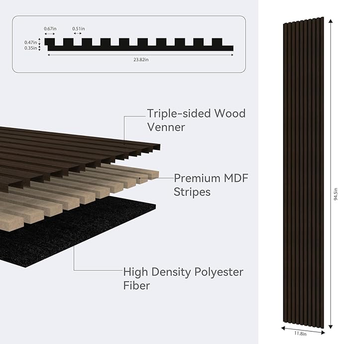 Premium Acoustic Wood Slat Wall Panels – Noise-Reducing Sound Absorption Panels - Image 4