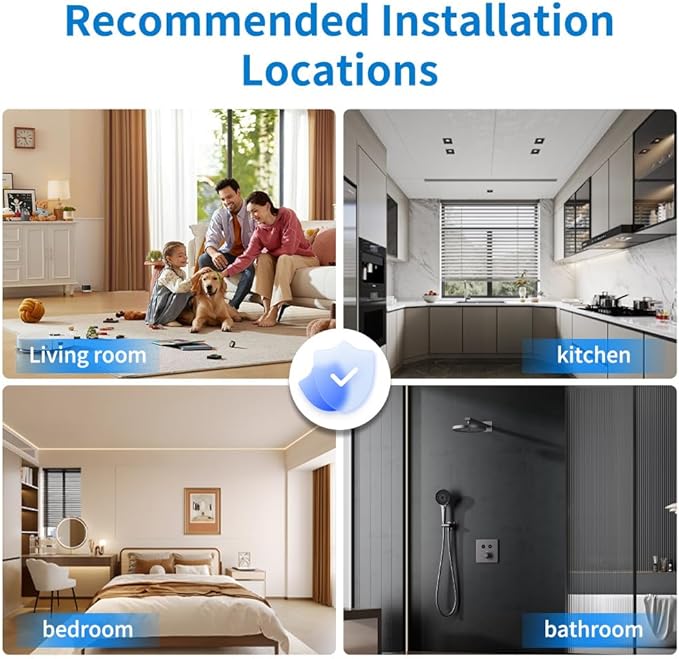 2 in1 Smoke Detector Carbon Monoxide Detector Combo, - Image 7
