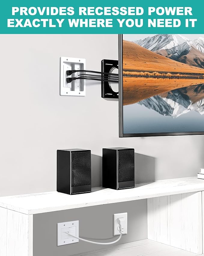 HAPYTHDA in Wall Cable Management Kit, TV Cord Hider - Image 3