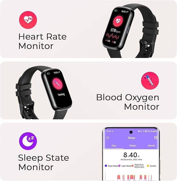 TIFOZEN Fitness Tracker for Women Men, Smart Watch Band - Image 2