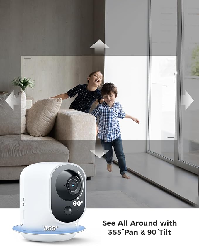 COCOCAM 2K Indoor Pan/Tilt Security Camera - Image 3