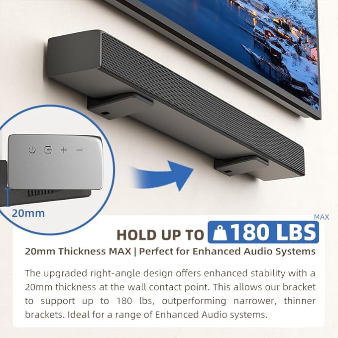 ELETIUO Universal Soundbar Mount - Image 2