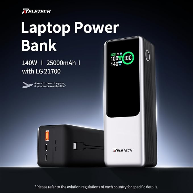 Reletech 140W Portable Fast Charger 25000mAh - Image 2