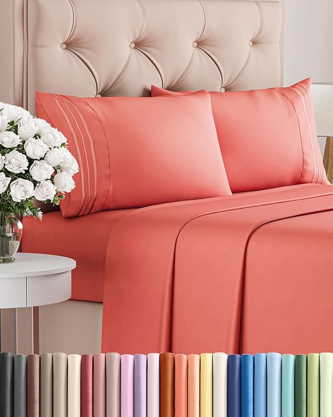 Cal King Size 4 Piece Sheet Set by CGKUnlimited