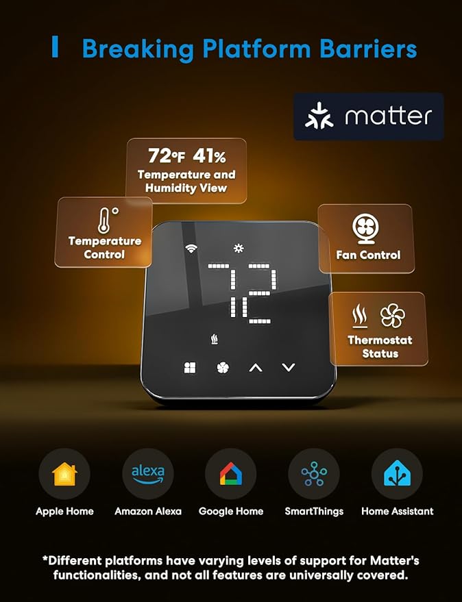 meross Smart Thermostat for Home, WiFi Thermostat Works - Image 3