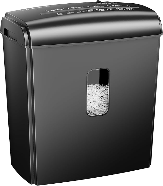 Locksworth 8-Sheet Micro Cut Paper Shredder P-4 High Security by LockworthdedicatedtoSafe