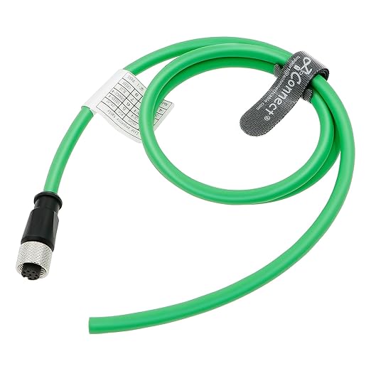 AConnect M12 A Code 8 Pin Female to Flying Leads Cable Industrial Aviation by AConnect