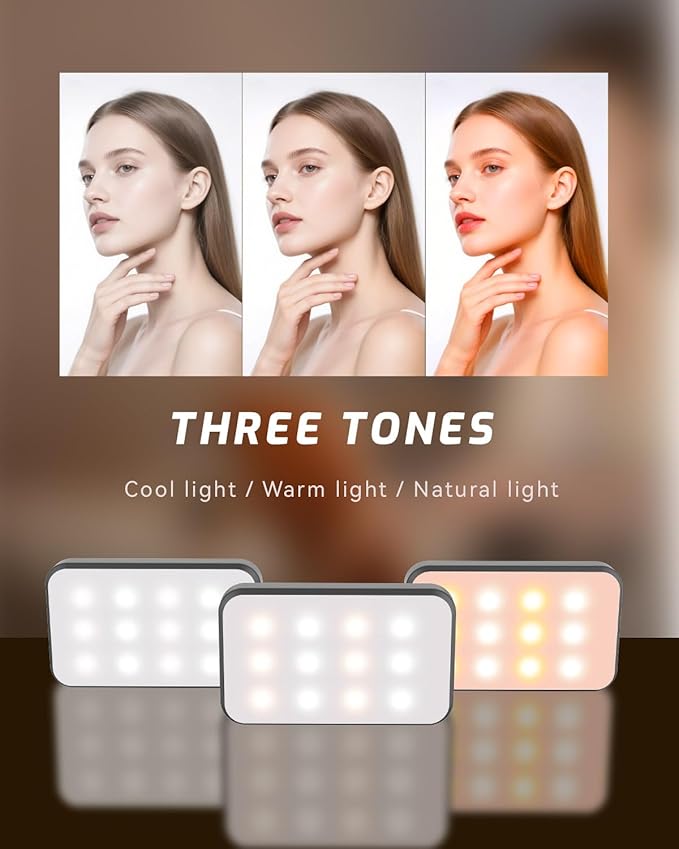 Mini Portable Selfie Light for iPhone: Rechargeable Clip on Phone Fill Lights - Image 5