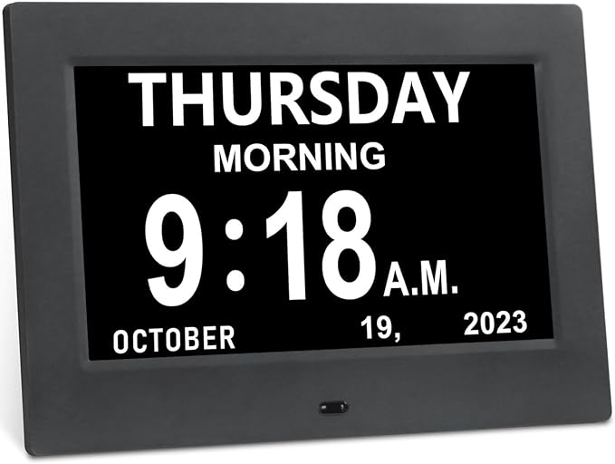 Irednolw 7inch Large Impaired Vision Digital Alarm Clock by Irednolwwillgiveyouthebest