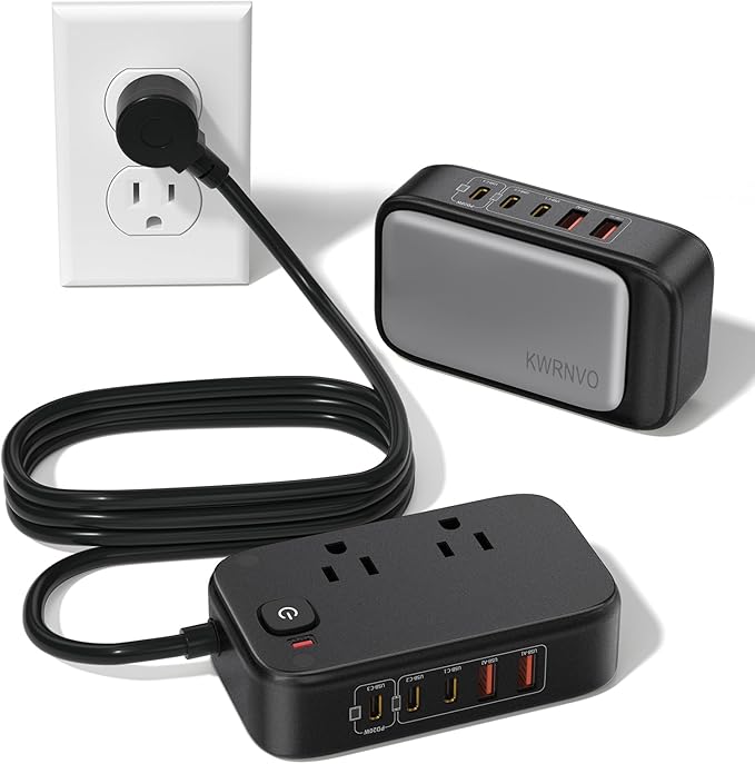 KWRNVO 5FT Travel Power Strip by Unknown