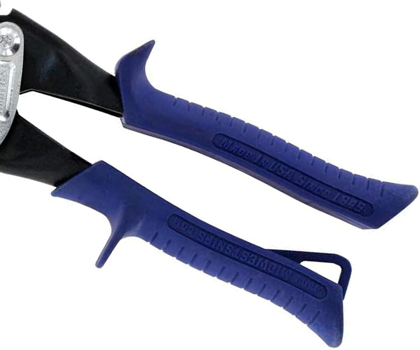 MIDWEST Bulldog Aviation Tin Snip - Straight Cut Regular Tinner Shears, Made in the USA - MWT-6716B | Made in USA, Straight Cut Bulldog Aviation Snips, Glidetech Forged Blades, Pinch-Thru-Point Cuts, Kush'N-Power Grips