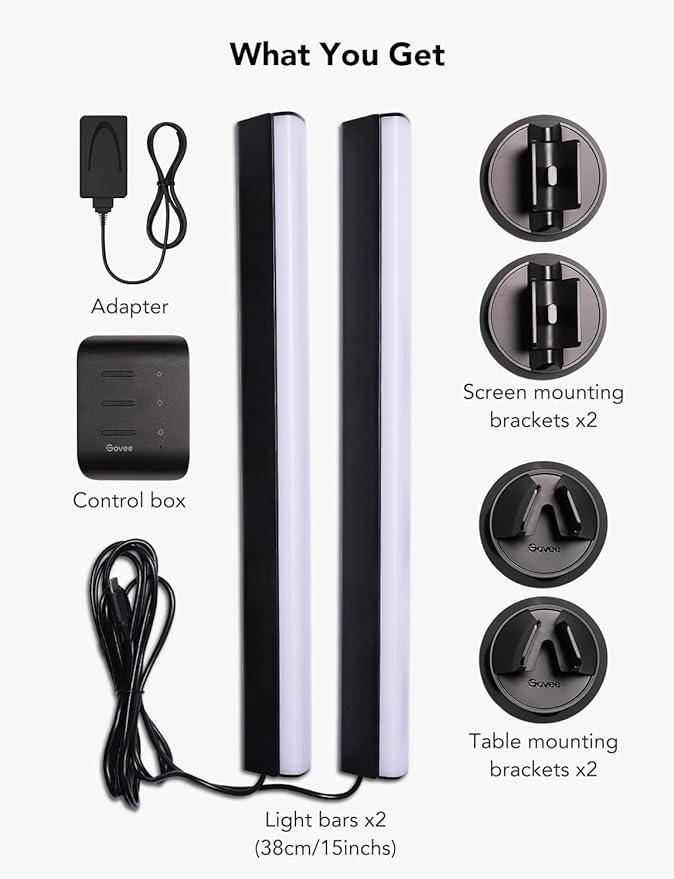 Govee RGBIC Light Bars, 15 Inches WiFi TV Backlight Suitable - Image 8