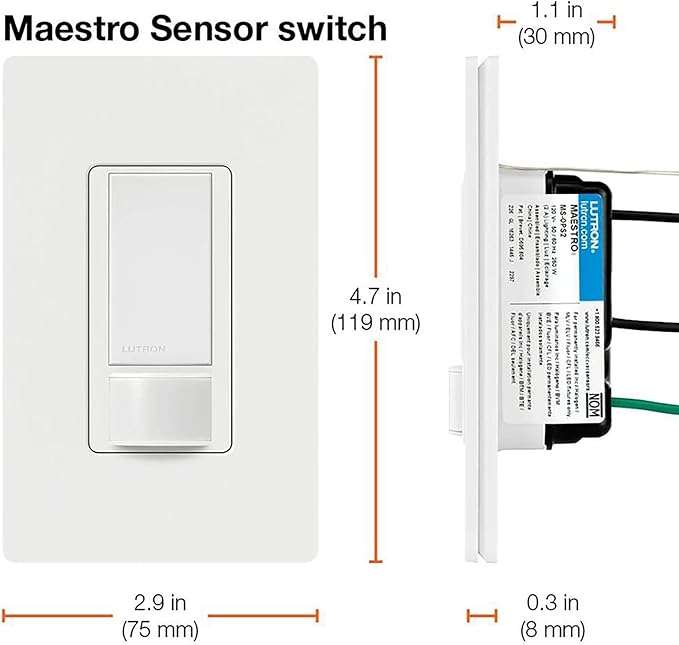 Lutron Maestro Motion Sensor Light Switch Indoor - Image 15