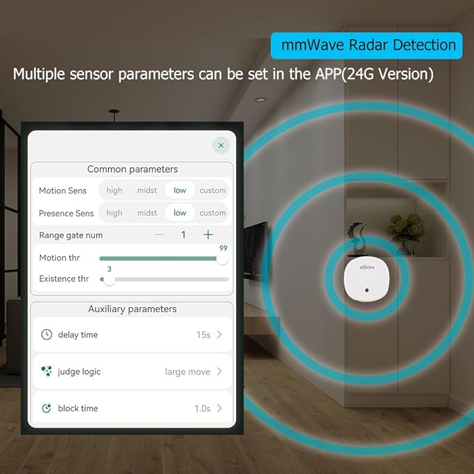 Presence Sensor, WenzhiIoT Smart Motion Sensor Zigbee 24 GHz Radar MmWave - Image 7