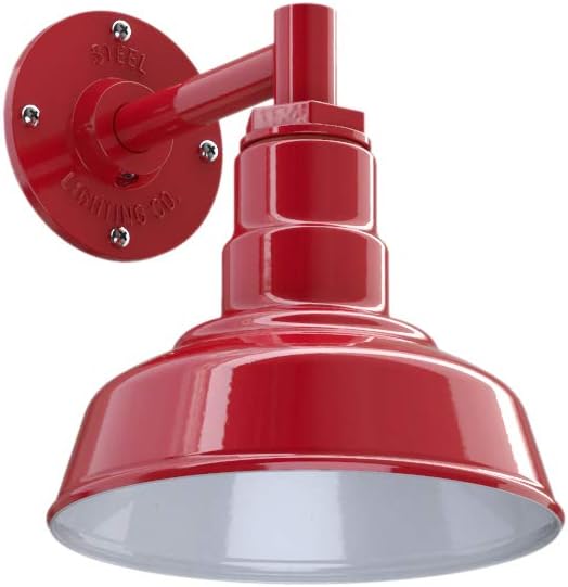 Steel Lighting Co. Hawthorne Barn Light | Outdoor Wall Mounted | 8 inch Dome | by SteelLightingCo