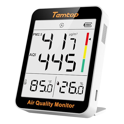 Temtop Air Quality Monitor Indoor Thermo-Hygrometer by Temtop