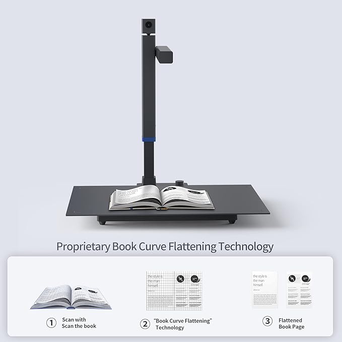 CZUR Shine Surface Pro Professional Document Scanner, 16MP Document Camera + - Image 4