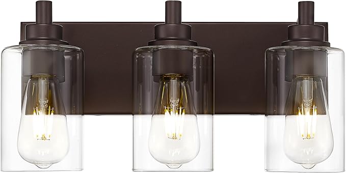 METWET 3-Light Bathroom Light Fixtures, Modern Vanity Light by Metwet