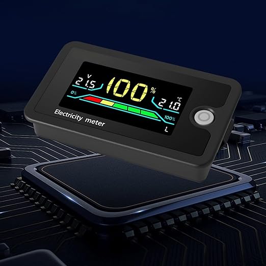 Elnwnnkc Voltmeter, 8-100V Electricity Monitors Digital Voltage Testers - Image 3