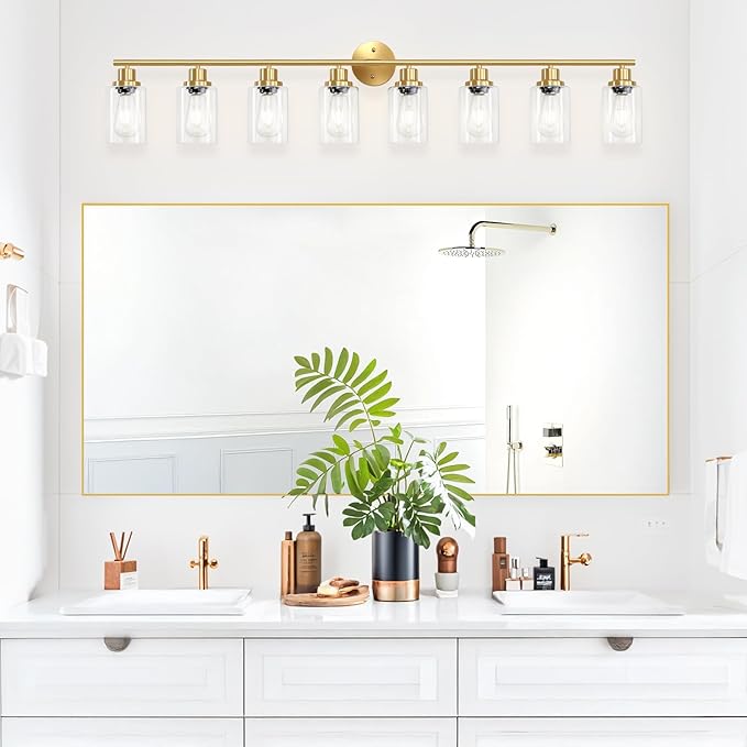 Guliaofo 8-Light Brushed Gold Vanity Lights - Image 6
