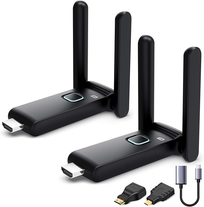 Wireless HDMI Sender and Receiver, HDMI Wireless Adapter Plug and Play by YUYUNLOMN