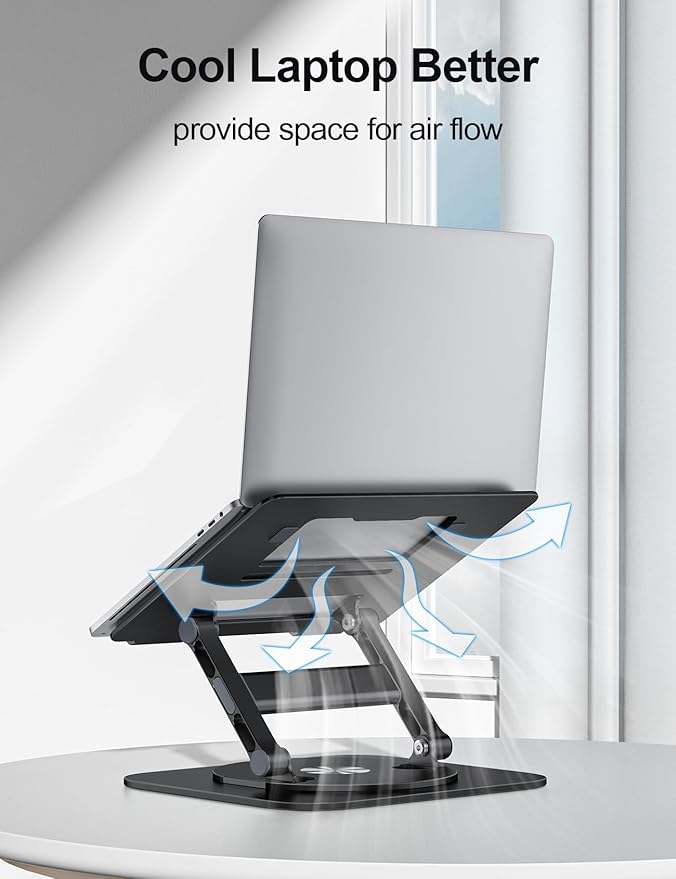 MCHOSE Laptop Stand, H-Design Stable Computer Stand, Ergonomic Laptop Riser - Image 5