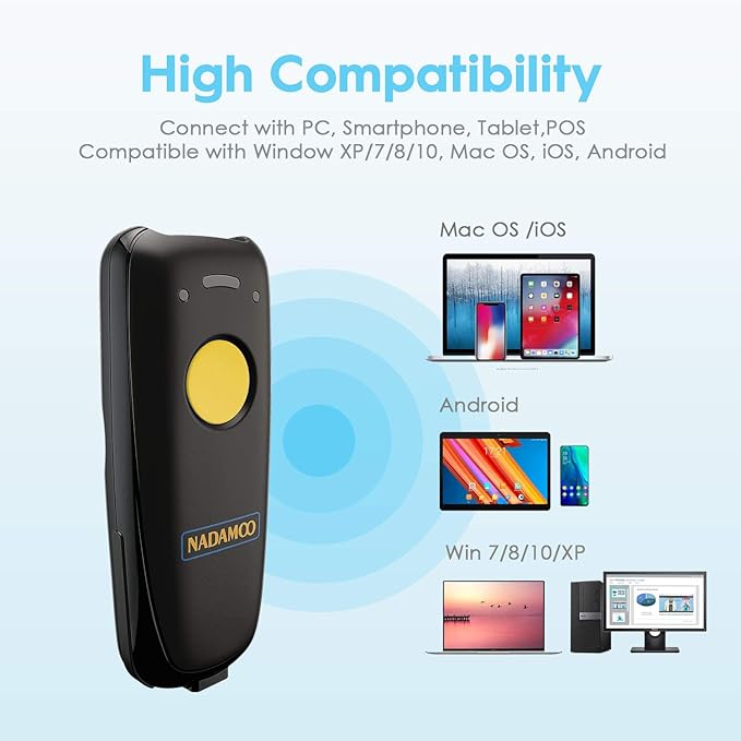 NADAMOO 2D Wireless Barcode Scanner Compatible - Image 6