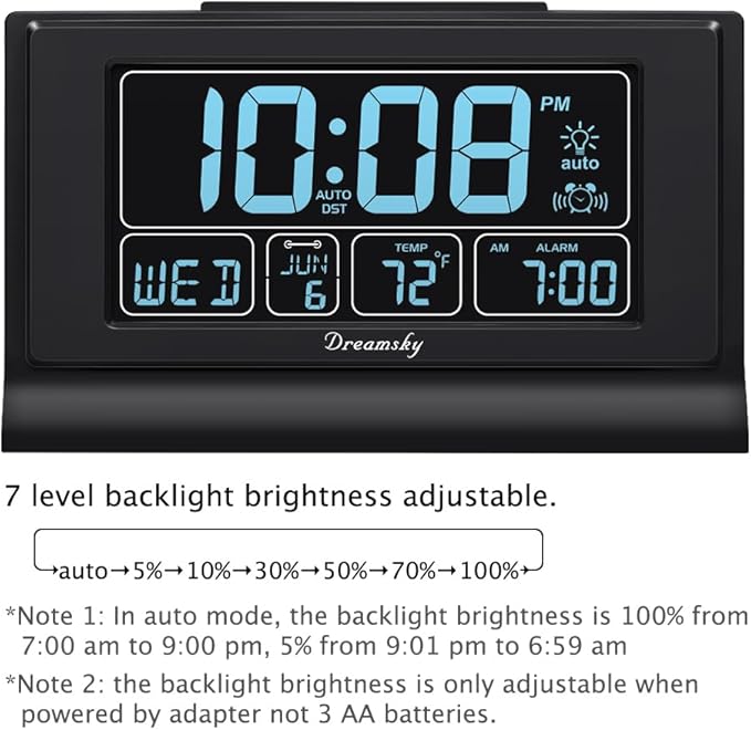 DreamSky Alarm Clocks for Bedrooms - Image 2