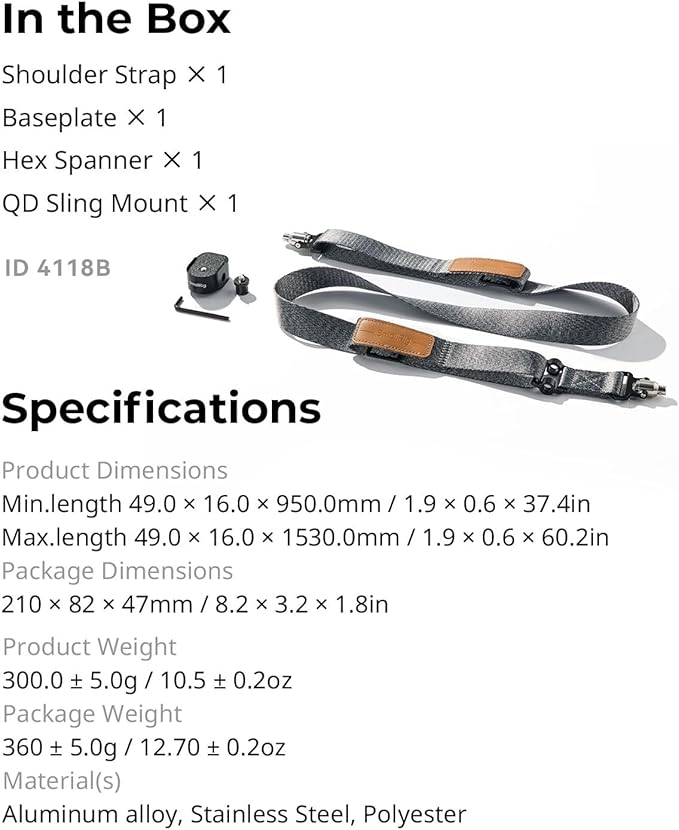 SmallRig RS3 RS2 Weight-Reducing Shoulder Strap Compatible - Image 8