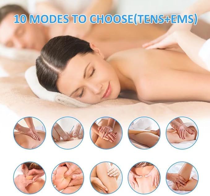 OSITO Wireless TENS Unit Muscle Stimulator EMS Rechargeable Smart Pain Relief - Image 2