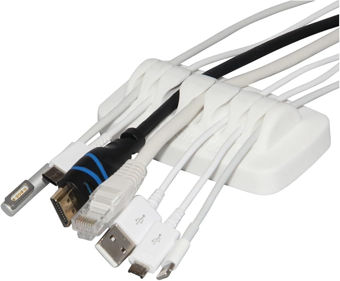 Heaviest Cable Organizer on The Market! Compact and Weighted Desktop Cord by ENVISIONED