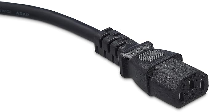 Amazon Basics Computer Monitor TV Replacement Power Cord, 12 ft - Image 2
