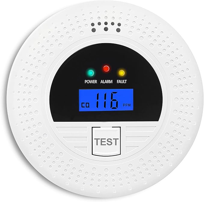 Smoke and Carbon Monoxide Detector, Fire Alarms Smoke Detectors by WUZETIAN