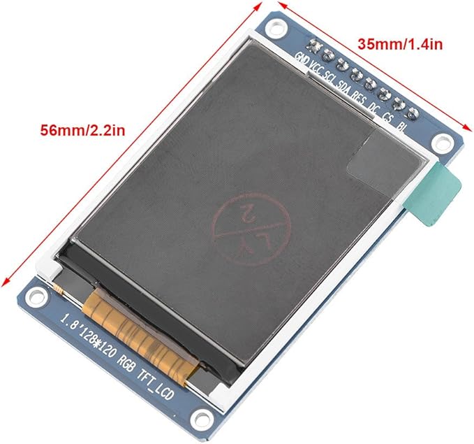 Bewinner 1.8inch LCD Display Module, TFT Screen Module 128 x 160 Resolution - Image 7