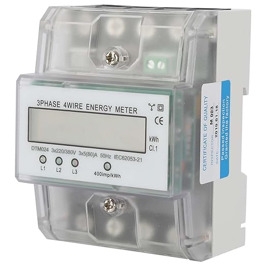 ANKROYU 220/380V 5-80A Power Meter, Energy Consumption Digital Electric Power - Image 5